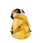 Yellow Pineapple Pieces Print Dog Zip Up Jacket