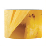 Yellow Pineapple Pieces Print Drum Lamp Shade
