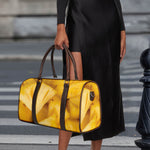 Yellow Pineapple Pieces Print Duffle Bag