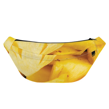 Yellow Pineapple Pieces Print Fanny Pack