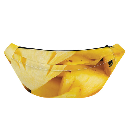 Yellow Pineapple Pieces Print Fanny Pack