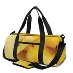 Yellow Pineapple Pieces Print Gym Bag