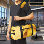Yellow Pineapple Pieces Print Gym Bag