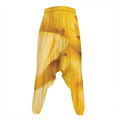 Yellow Pineapple Pieces Print Hammer Pants
