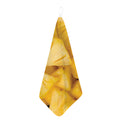 Yellow Pineapple Pieces Print Hand Towel