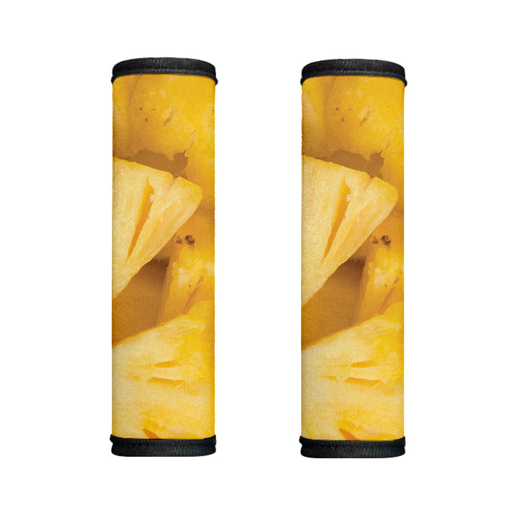 Yellow Pineapple Pieces Print Handle Covers