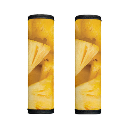 Yellow Pineapple Pieces Print Handle Covers