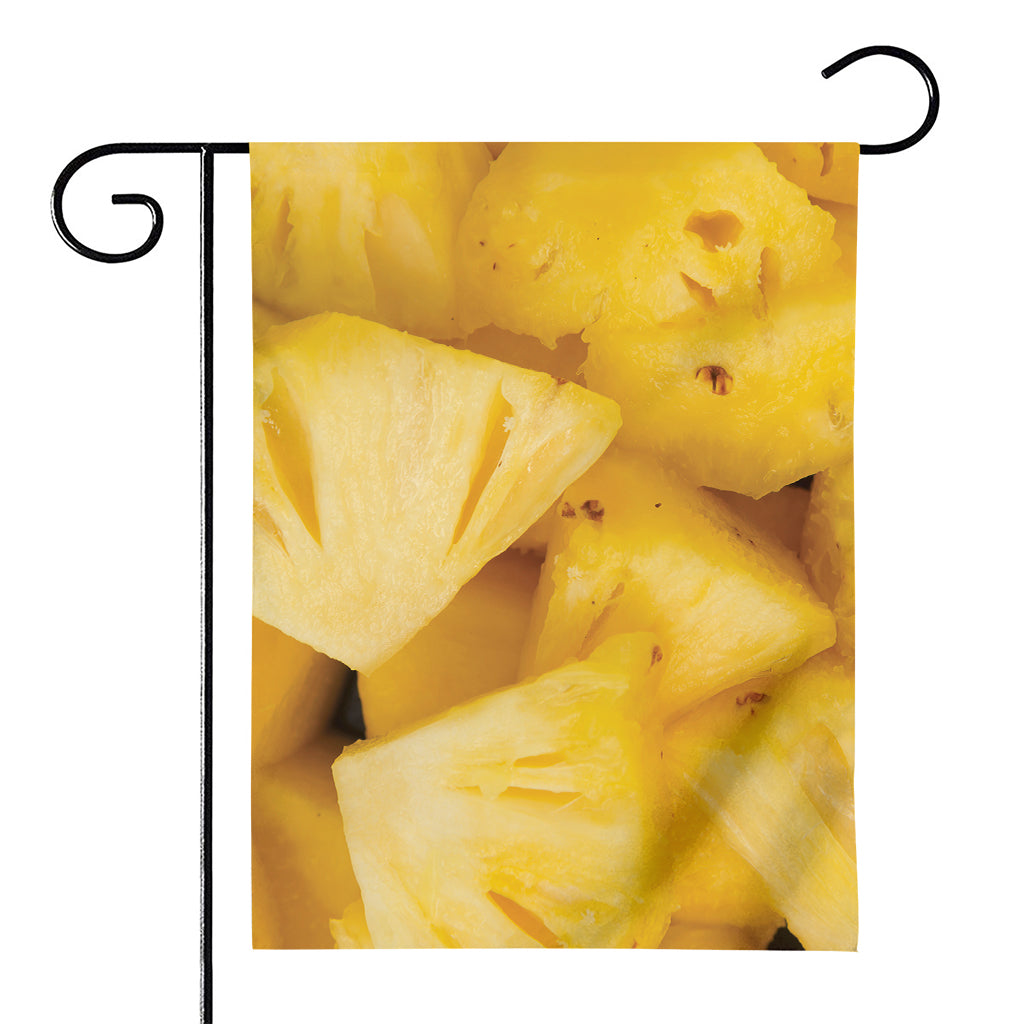 Yellow Pineapple Pieces Print House Flag