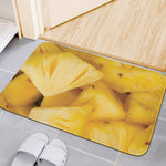 Yellow Pineapple Pieces Print Indoor Door Mat