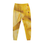 Yellow Pineapple Pieces Print Jogger Pants
