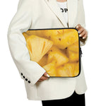 Yellow Pineapple Pieces Print Laptop Sleeve