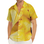 Yellow Pineapple Pieces Print Men's Deep V-Neck Shirt