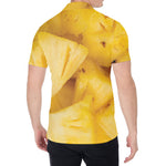Yellow Pineapple Pieces Print Men's Shirt
