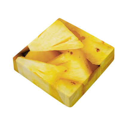 Yellow Pineapple Pieces Print Outdoor Seat Cushion Cover