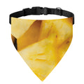Yellow Pineapple Pieces Print Over The Collar Dog Bandana