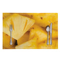 Yellow Pineapple Pieces Print Placemat