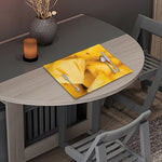 Yellow Pineapple Pieces Print Placemat