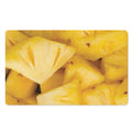 Yellow Pineapple Pieces Print Polyester Doormat