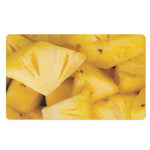Yellow Pineapple Pieces Print Polyester Doormat