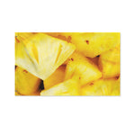 Yellow Pineapple Pieces Print Polyester Flag