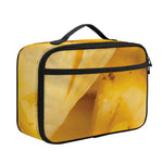 Yellow Pineapple Pieces Print Portable Lunch Bag