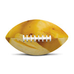 Yellow Pineapple Pieces Print Rugby Ball