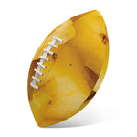 Yellow Pineapple Pieces Print Rugby Ball