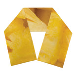 Yellow Pineapple Pieces Print Scarf