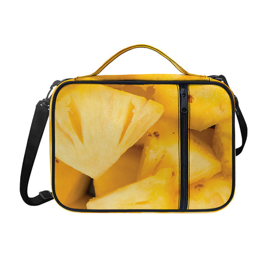 Yellow Pineapple Pieces Print Shoulder Strap Bible Bag