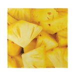 Yellow Pineapple Pieces Print Silk Bandana