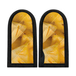 Yellow Pineapple Pieces Print Skillet Handle Cover