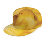 Yellow Pineapple Pieces Print Snapback Cap