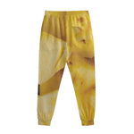 Yellow Pineapple Pieces Print Sweatpants