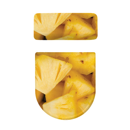 Yellow Pineapple Pieces Print Toilet Lid And Tank Cover Set