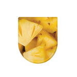 Yellow Pineapple Pieces Print Toilet Lid Cover
