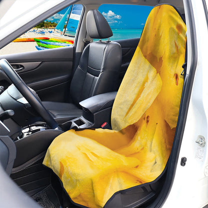 Yellow Pineapple Pieces Print Waterproof Car Seat Cover