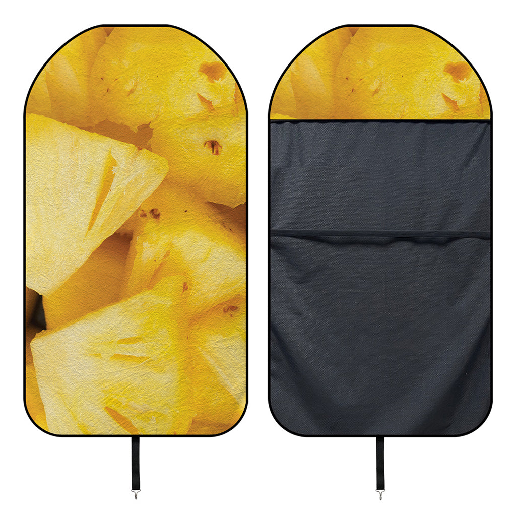 Yellow Pineapple Pieces Print Waterproof Car Seat Cover