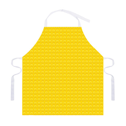 Yellow Plastic Building Blocks Print Adjustable Apron