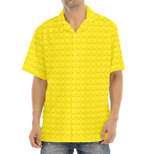 Yellow Plastic Building Blocks Print Aloha Shirt