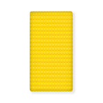 Yellow Plastic Building Blocks Print Baby Crib Sheet
