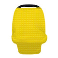 Yellow Plastic Building Blocks Print Baby Seat Cover