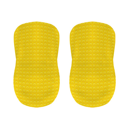Yellow Plastic Building Blocks Print Bar Stool Covers