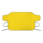 Yellow Plastic Building Blocks Print Car Windshield Snow Cover