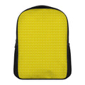 Yellow Plastic Building Blocks Print Casual Backpack