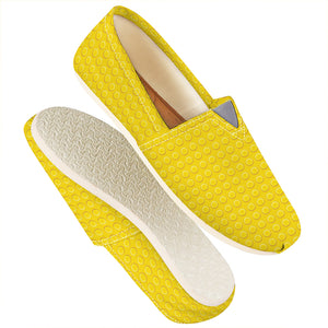 Yellow Plastic Building Blocks Print Casual Shoes