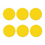 Yellow Plastic Building Blocks Print Coaster Set