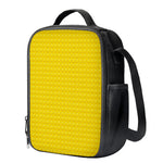 Yellow Plastic Building Blocks Print Crossbody Lunch Bag