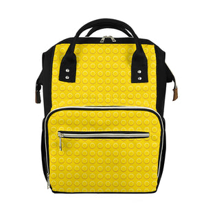 Yellow Plastic Building Blocks Print Diaper Bag