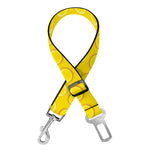 Yellow Plastic Building Blocks Print Dog Seat Belt