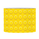 Yellow Plastic Building Blocks Print Drum Lamp Shade